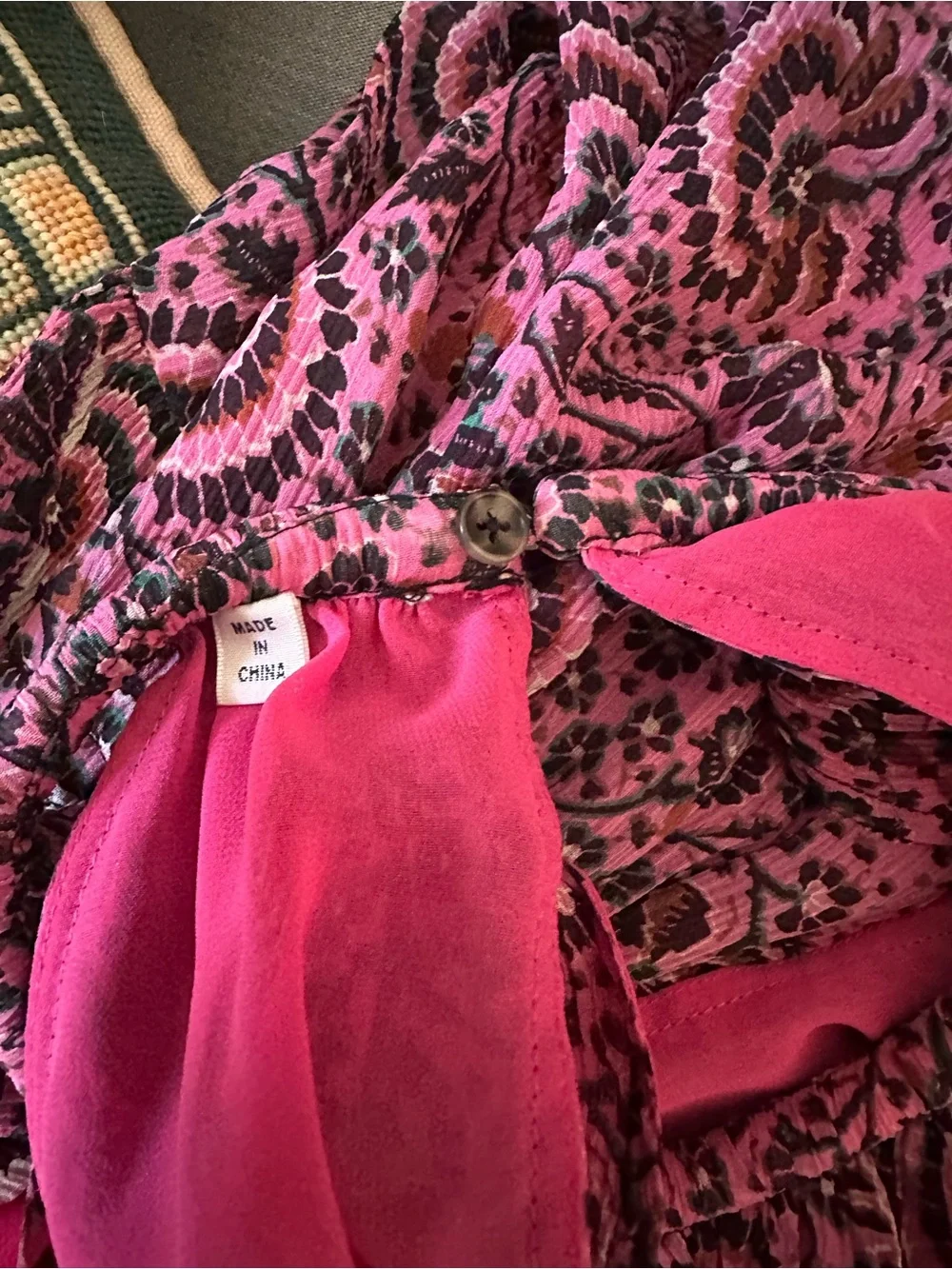 A.L.C. Pink Paisley Halter Midi Dress Elara - Picture 4 of 5